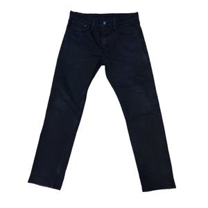 levi black 502 tapered jeans